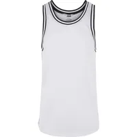 URBAN CLASSICS Tanktop URBAN CLASSICS "Urban Classics Herren Mesh Tanktop", Herren, Gr. M, weiß, 100% Polyester, unifarben, loose fit, Tops Tanktop