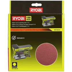 Ryobi Schleifpapier SD150A10, 10er-Set, 150 mm, für Tisch-Schleifmaschine RBDS4601G