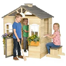 Outsunny Spielhaus für Kinder Natur