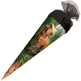 ROTH Motiv-Schultüte, T-Rex Welt, 35 cm, rund, Tüllverschluss