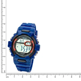 Scout The Digi 280308001 Gehäusefarbe Blau Silikonarmband Blau