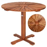 CASARIA Sunrise Gartentisch Ø 70,5 x 71,5 cm braun