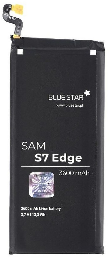 BlueStar Akku Ersatz kompatibel mit Samsung Galaxy S7 Edge SM-G935 3600mAh 3,6V Li-lon Austausch Batterie Accu EB-BG935ABE Smartphone-Akku