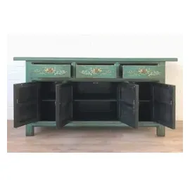 opium outlet Möbel Kommode Schrank Sideboard Hochzeitsschrank "Aurora" 34372-8 smaragd-grün asiatisch orientalisch
