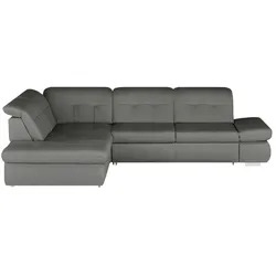 Kollektion Kraft Ecksofa Leder  Spencer ¦ grau ¦ Maße (cm): B: 323 H: 102 T: 260.0