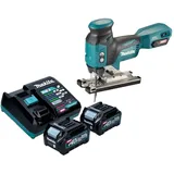 Makita - jv 001 GD201 Akku Stichsäge 40 v max. 135 mm Brushless + 2x Akku 2,5 Ah + Ladegerät