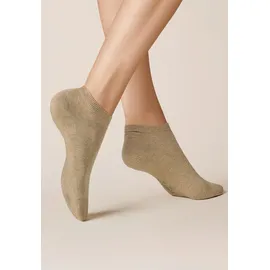 Kunert Sneakersocken 1-Paar Beige 35-38