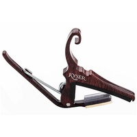 Kyser Schnellwechsel-Kapodaster für 6-saitige akustikgitarren, Rosenholz, KG6RW
