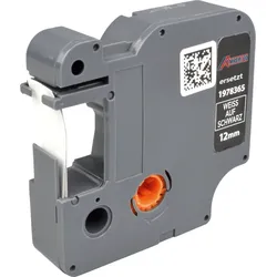 Label Band kompatibel zu Dymo D1 1978365 weiß auf schwarz 12mm x 3m