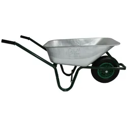 Schubkarre Bauschubkarre Gartenkarre Mulde verzinkt Kugellager 100 L 250 kg S4