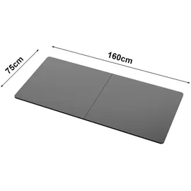pro.tec Tischplatte Kirkkonummi Schwarz