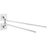 Wenko Handtuchhalter Quadro silber