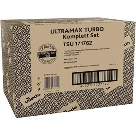 Vileda Bodenwischer Ultramax Turbo 2in1 mit Teleskopstiel (75–130 cm) und Mikrofaserbezug