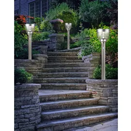 GLOBO Lighting|Solarleuchte Edelstahl, LED