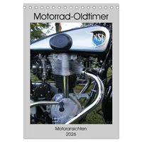 Calvendo Motorrad Oldtimer - Motoransichten (Tischkalender 2026 DIN A5