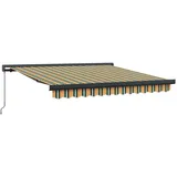 vidaXL Markise 300 x 250 cm gelb/grün