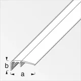 Alfer Abschluss-Profil 1 m, 32 x 12.5 mm Alu eloxiert Edelstahl Optik