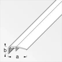 Alfer Abschluss-Profil 1 m, 32 x 12.5 mm Alu eloxiert Edelstahl Optik