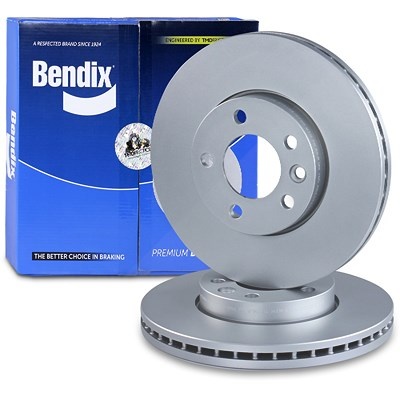Bendix 2x Bremsscheibe belüftet vorne für VW