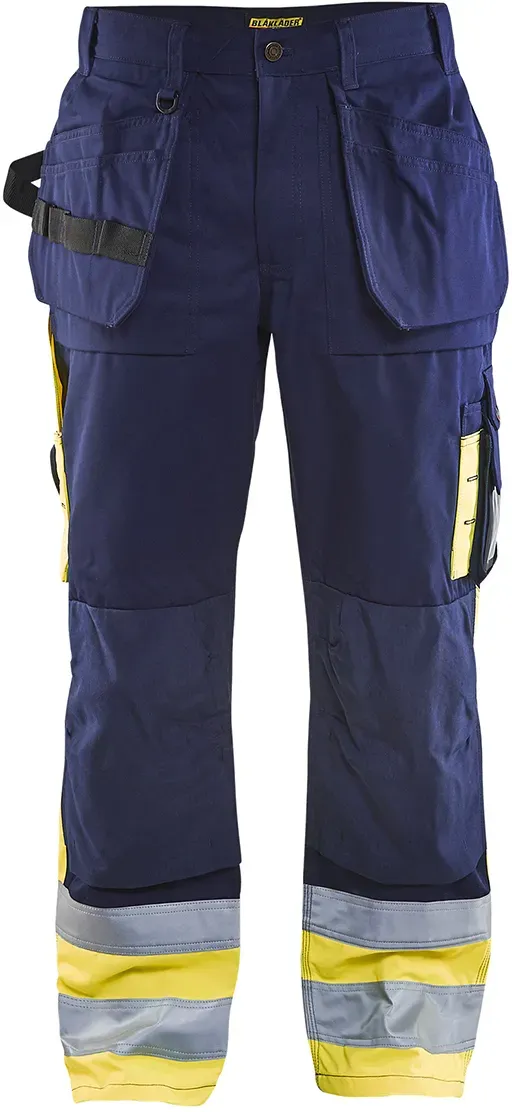Blakläder High Vis Bundhose 1529 1860 in div. Farben - marineblau/gelb - 154 (C110)