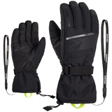 Ziener Herren Gentian Ski-Handschuhe/Wintersport | wasserdicht, Lange Stulpe, Black, 7.5
