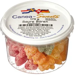 CANEA-SWEETS Saure Bären 175 g Bonbons