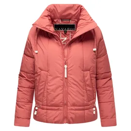 Navahoo leichte Damen Steppjacke kurze Übergangsjacke oversized mit Fledermausärmeln Luftzauber 14 Rouge Gr. M - M