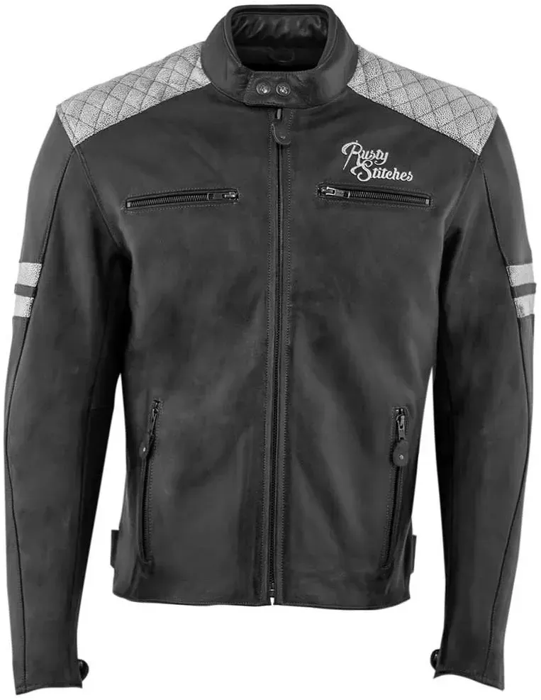 Rusty Stitches Jari Jacke - Grey / White - M