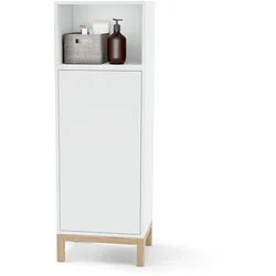 Tchibo - Badschrank - 40x34x117cm - braun - Holz / Eichenholz
