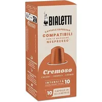 Bialetti-Kaffee Nespresso®-kompatible Kapseln – Cremoso – 10 Kapseln (Packung mit 5)