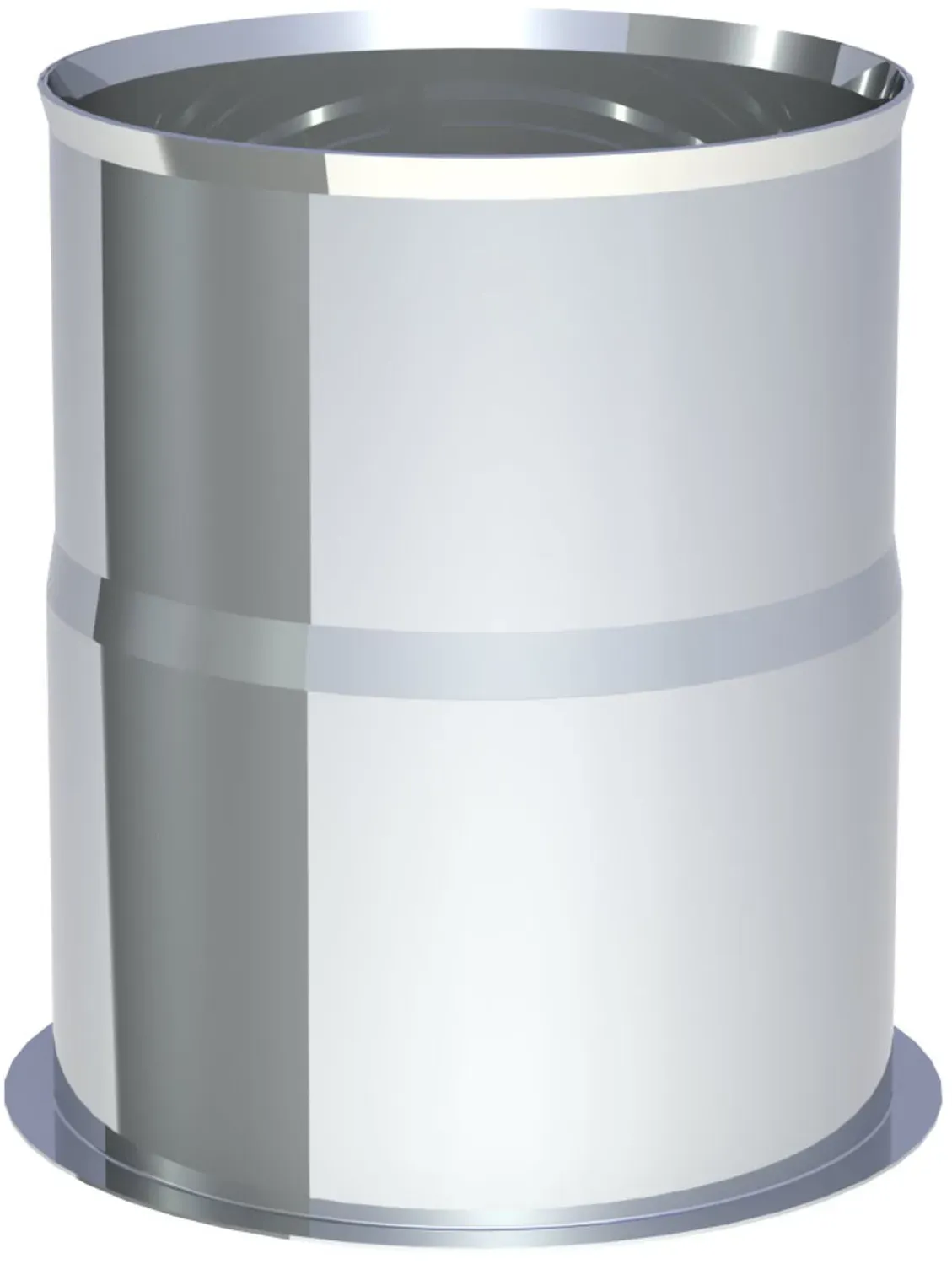 Jeremias PELLET-LINE Wandfutter Edelstahl, druckdicht Edelstahl unlackiert Ø 80 mm