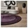 KADIMA DESIGN Teppich Hochflor Langflor Bordüre Kuschelig Waschbar Strapazierfähig Wohnzimmer Rund Violett 160x160 cm – RHEIN von Kadima Design