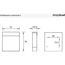 Radius Letterman VI Weiß inkl. Zeitungsfach