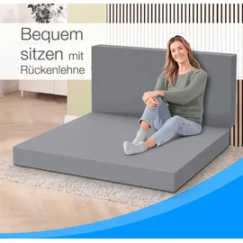 Bestschlaf Gästematratze, 140x195x15 cm, grau