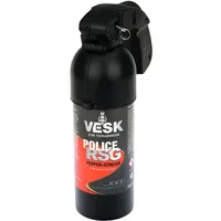 Pfefferspray VESK Police RSG Weitstrahl/Stream 400ml mit Pistolengriff - hochwertiges Tierabwehrspray zur Selbstverteidigung