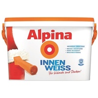 Alpina InnenWeiss matt 10 L Farbe Weiß Wandfarbe Streichen Universal