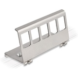 DeLock Keystone Metall Halterung 5 Port für Hutschiene