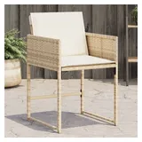 vidaXL Gartenstuhl 55 x 54 x 27 cm beige 4 St.