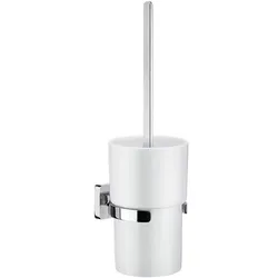 Smedbo Ice Toilettenbürstengarnitur, Behälter aus Porzellan OK333P, Accessoires, chrom