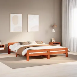 vidaXL Massivholzbett 180 x 200 cm Braun