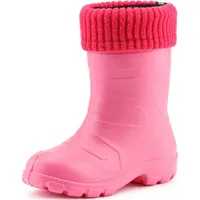 Ladeheid Kinder Mädchen Jungen federleichte Eva Thermo Gummistiefel gefüttert