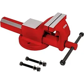 Stier Parallelschraubstock Stahl 150 mm rot