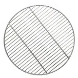Runder BBQ-Grillrost – Edelstahl-Ersatzgitter, robuste Grillroste, Outdoor-Grillnetz für Pellet-, Gas- und Holzkohlegrill (33 cm)
