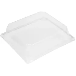 MONOUSO - PET-Deckel für Verpackungen 480ml 14x12,5cm (12 Stück)