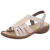 Rieker Damen Sandalen, Sandale, beige, 37
