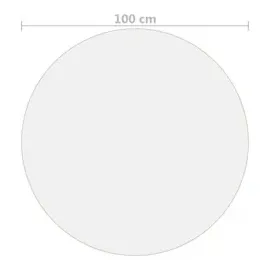 vidaXL Tischfolie Transparent Ø 100 cm 2 mm