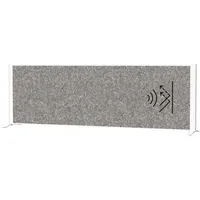 Maul Akustik-Tischtrennwand MAULconnecto 9851602, dunkelgrau 160,0 x 50,0 cm