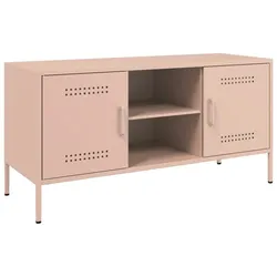 vidaXL TV-Schrank Rosa 100,5x39x50,5 cm Stahl