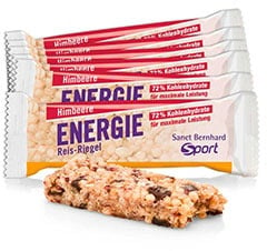 Sanct Bernhard Sport Barretta di riso energetica al lampone confezione da 11 - 550 g