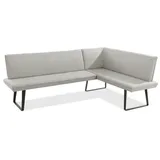 Niehoff Elba Eckbank links 235x170cm, Bezug Alpine beige, Gestell Stahl anthrazit